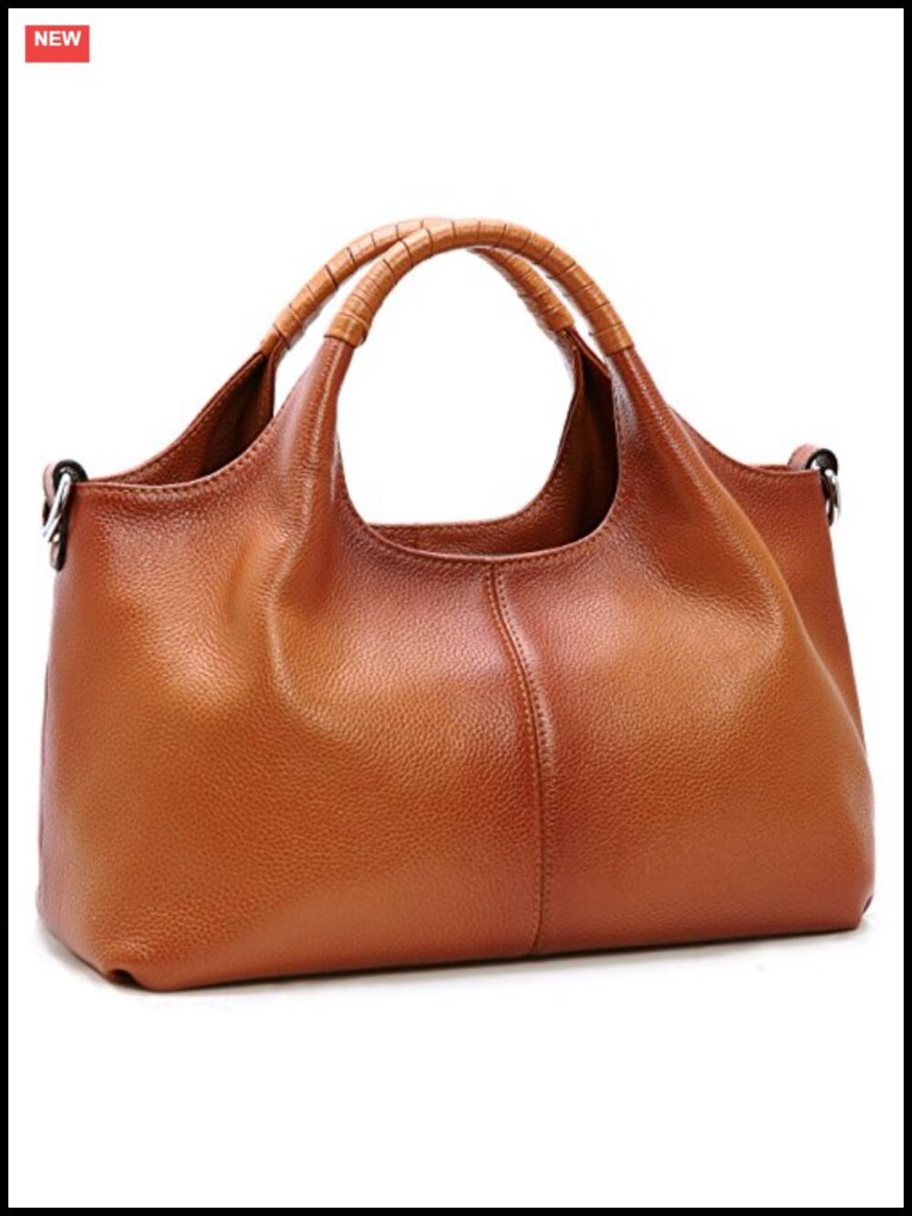 Genuine Leather Satchel Handbag Crossbody Shoulder Bag Hobo Purse